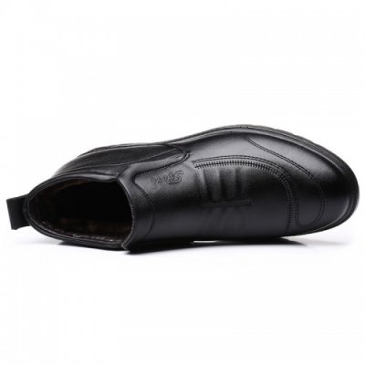 Autumn and Winter Men's Plus Velvet Warm Casual Cotton Shoes