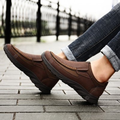 Men's Casual Shoes Wear Simple Patchwork Breathable Footwear